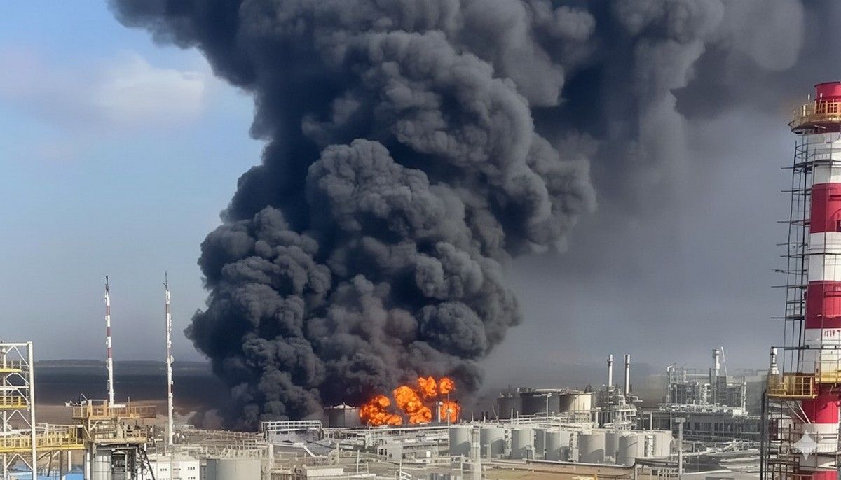 Пожежа на НПЗ в Росії Пожежа на НПЗ в Росії